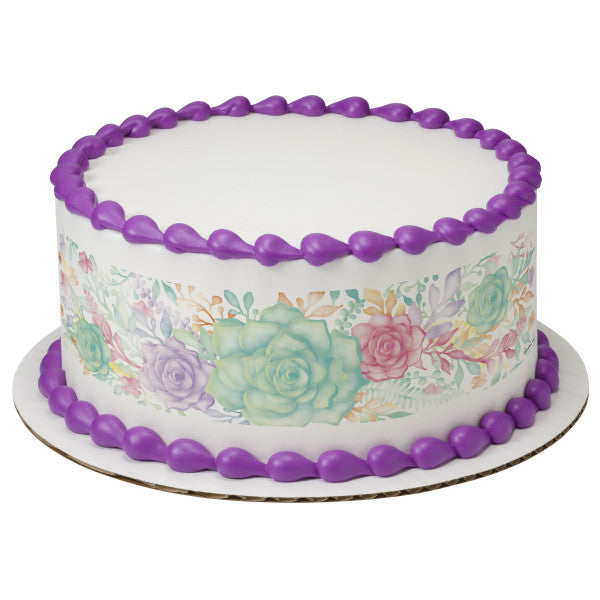 Fresh Rain Water Color PhotoCake® Image Strips