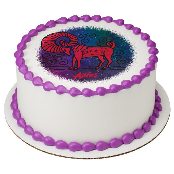 Aries Edible Cake Topper Image A Birthday Place