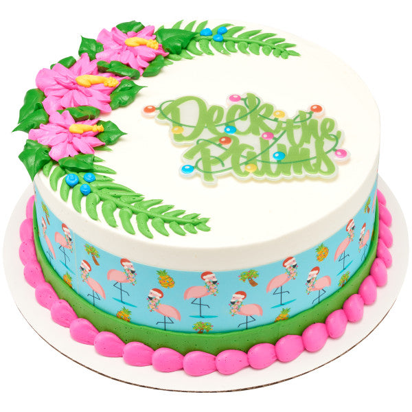 Layon de deseos navideños tropicales