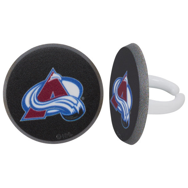 NHL® Puck Team Logo Cupcake Rings