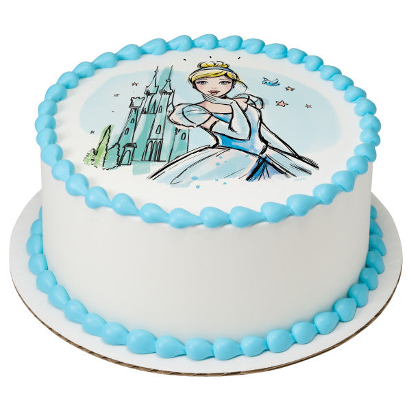 Disney Cinderella I'm Having a Ball! Edible Cake Topper Image