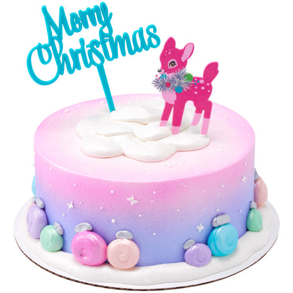 Merry Christmas Deer Vertical Layon 2ct