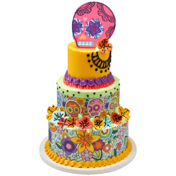 Día de los Muertos Spirit Large Sweet Décor® Printed Edible Decorations