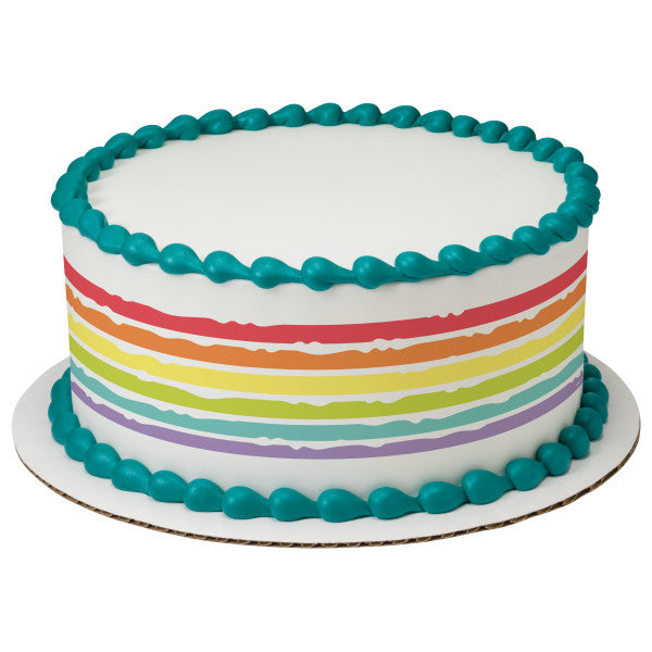 Pastel Rainbow PhotoCake® Image Strips