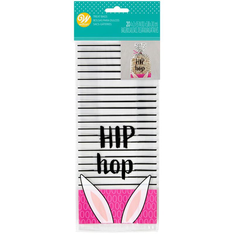 Bolsas de golosinas Hip Hop Bunny, 20 unidades