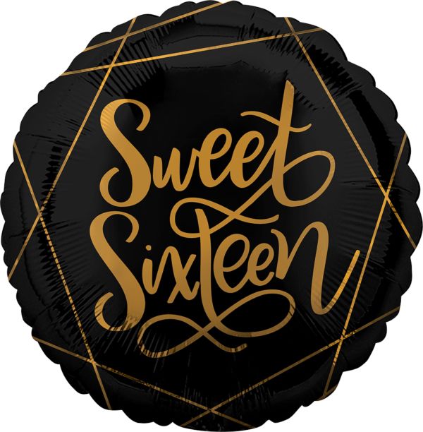 Elegant Sweet Sixteen 17" Balloon