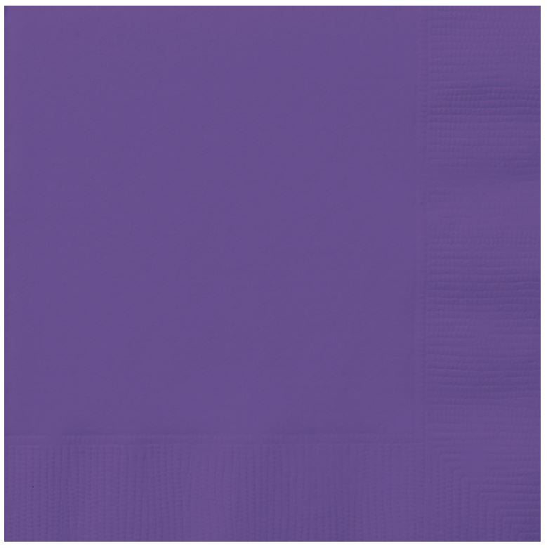 Servilletas de almuerzo de color morado neón