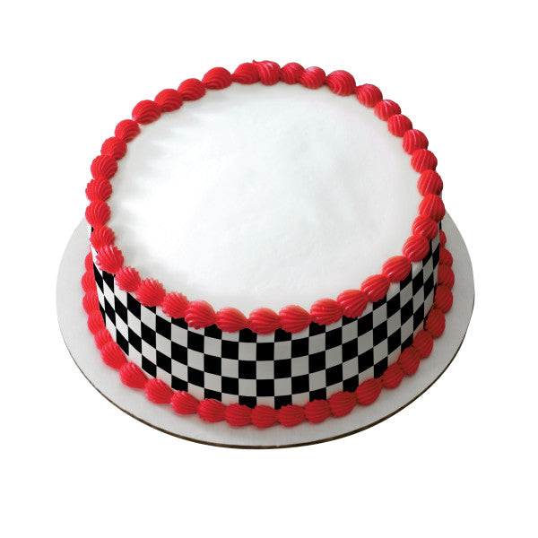 Classic Checks Edible Cake Topper Image Strips