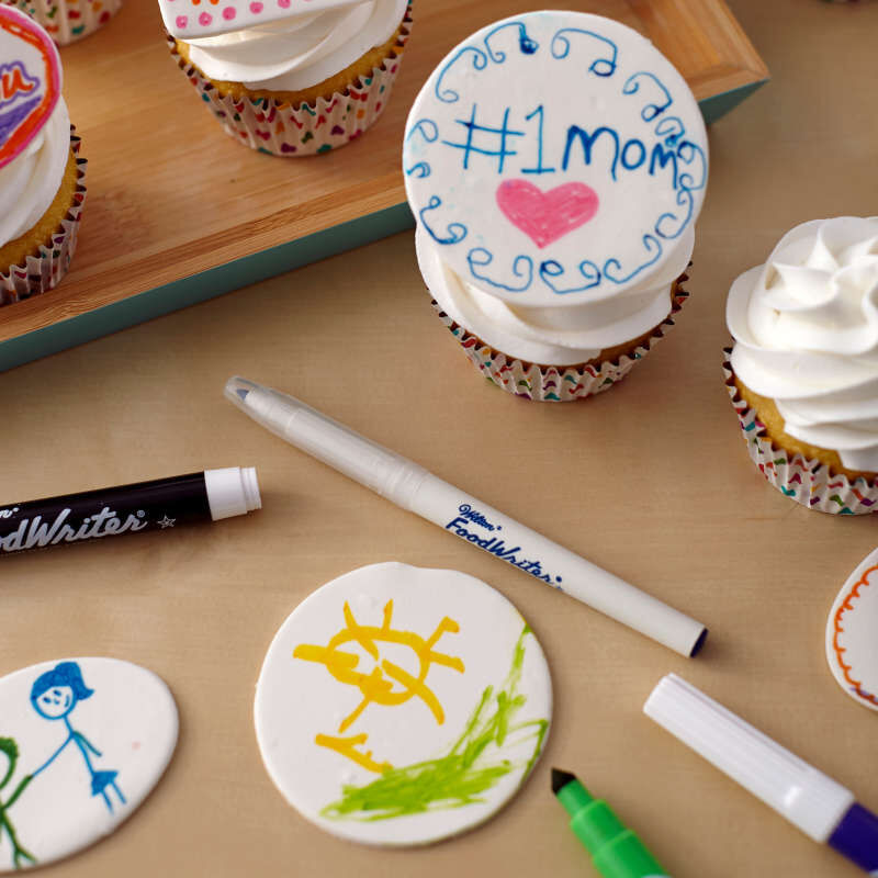 Harold Gourmet Writer Edible Food Cake Decorator Pens Assorted Colors, Set of 10