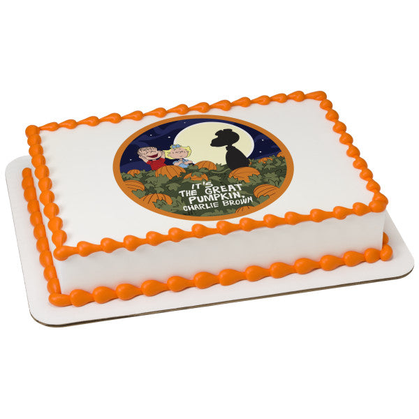 Peanuts® Snoopy® The Great Pumpkin Edible Cake Topper Image