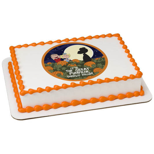 Peanuts® Snoopy® The Great Pumpkin Edible Cake Topper Image