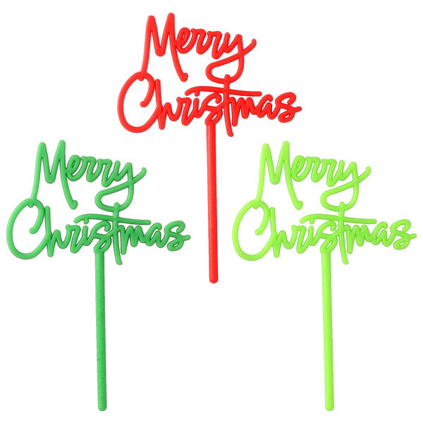 Merry Christmas Script  DecoPics®  12ct