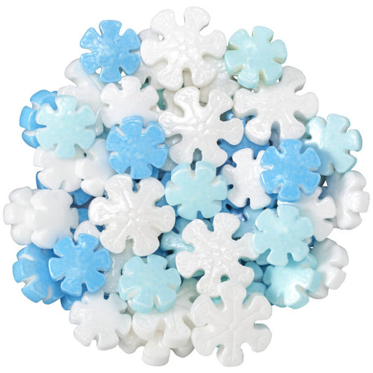 Snowflakes Shapes Sugar Candy Decorations
