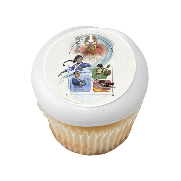 Avatar: The Last Airbender Team Avatar Edible Cake Topper Image