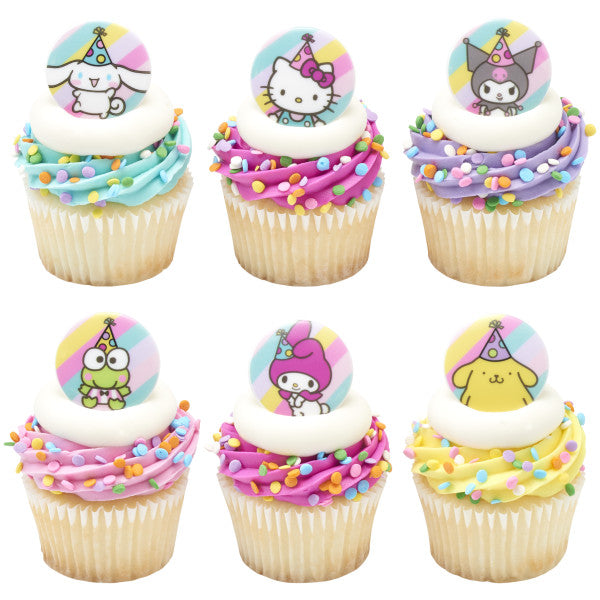Hello Kitty® and Friends It's a Celebration Cupcake Rings 12 ct