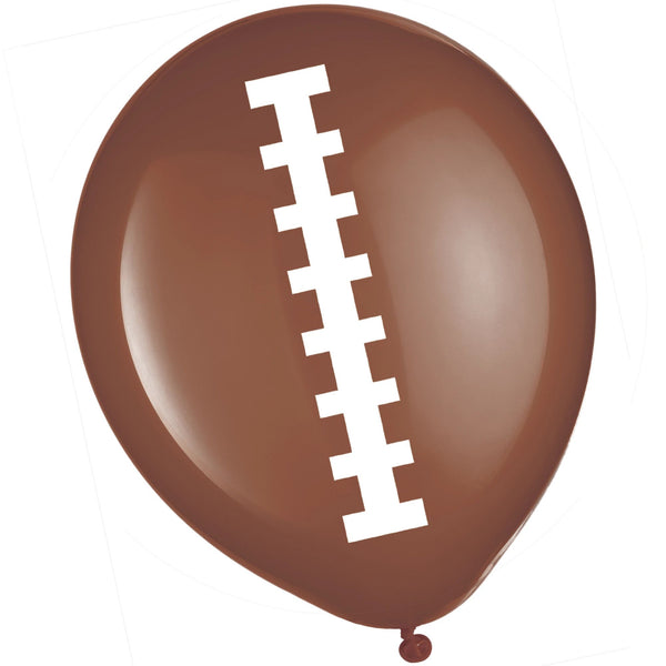 Football 12" Latex Balloons, 6ct