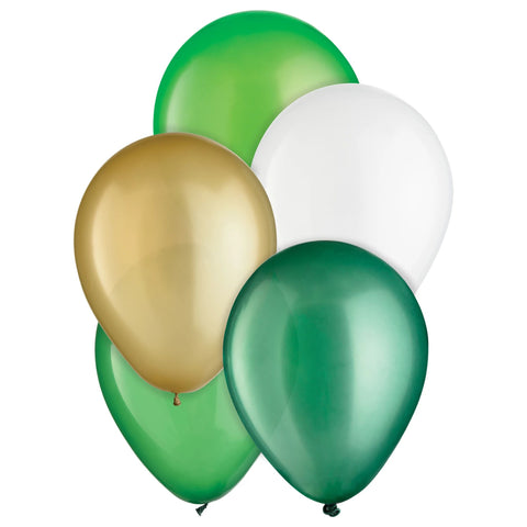 St. Patrick's Day Latex Balloons Assortment, 15ct