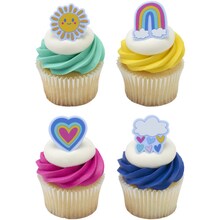 Joyful Sunshine Cupcake Rings 12ct