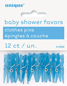 Mini Baby Clothes Pin Favors, 12ct