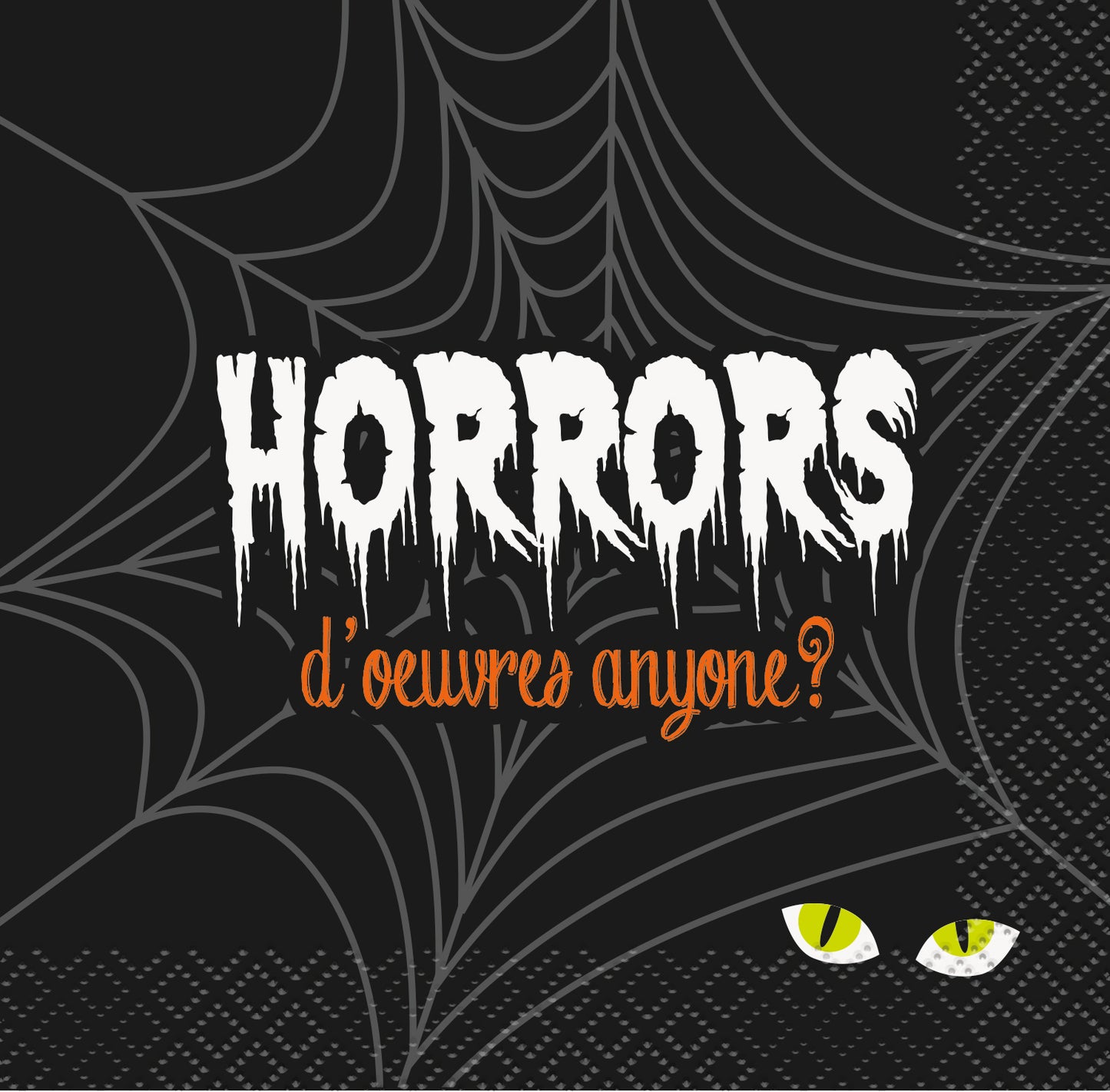 Horrors D'oeuvres Halloween Beverage Napkins, 16ct