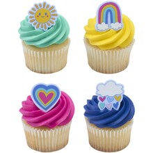 Joyful Sunshine Cupcake Rings 12ct