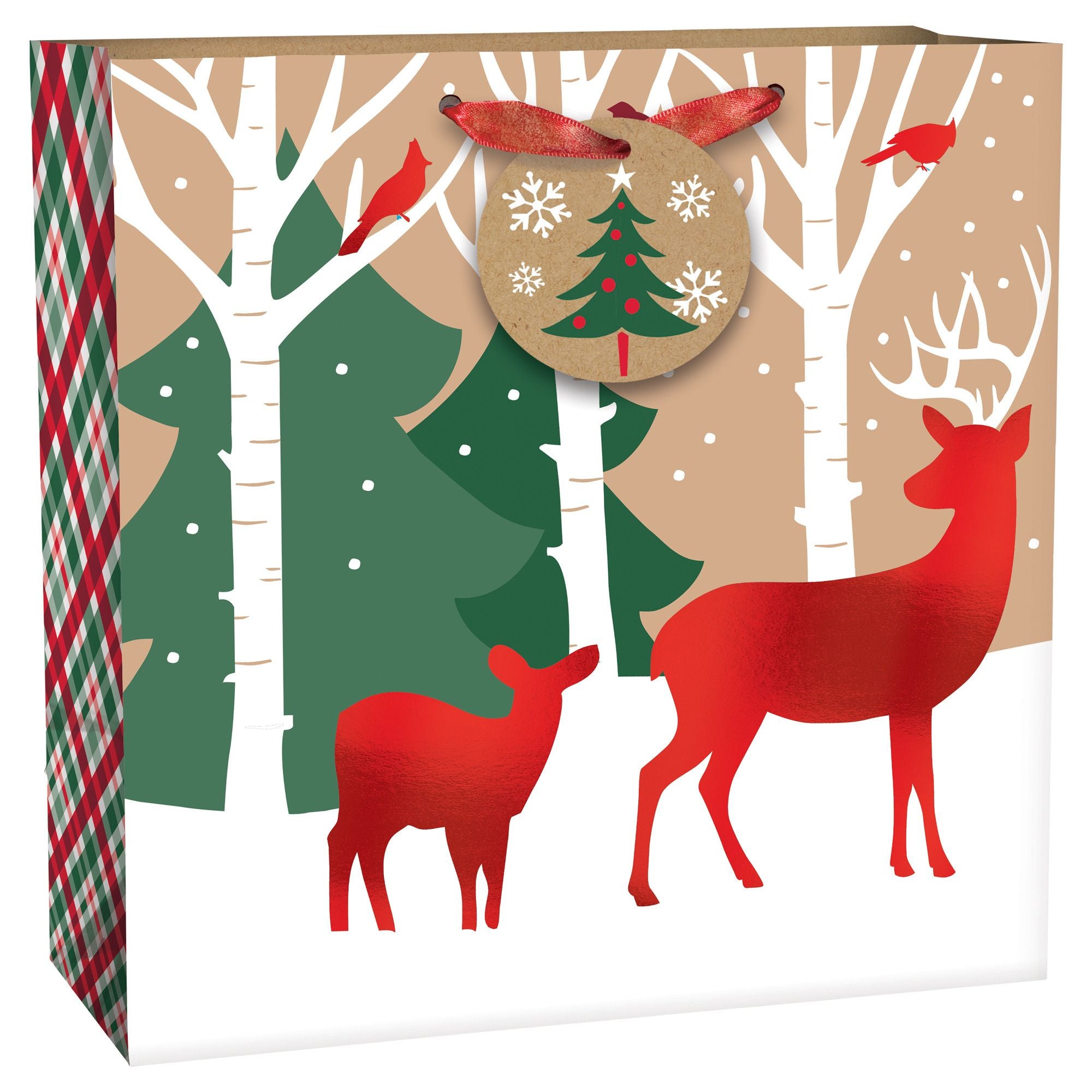 Reindeer Crossing Gift Bag, 1ct