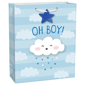 Oh Boy Cloud Gift Bag w/ Hang Tag, 1ct