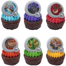 How to Train Your Dragon Dragon Shield Cupcake Rings 12ct