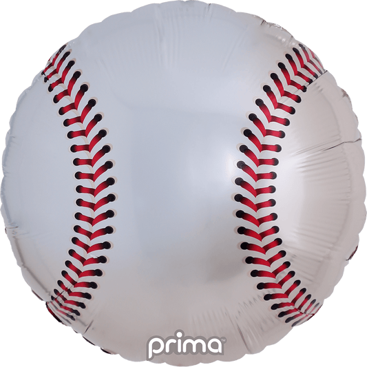 Globo de aluminio redondo de 18" de béisbol, 1 unidad