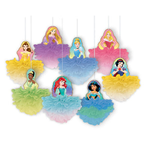 Princess Deluxe Fluffy Decorations, 8pcs