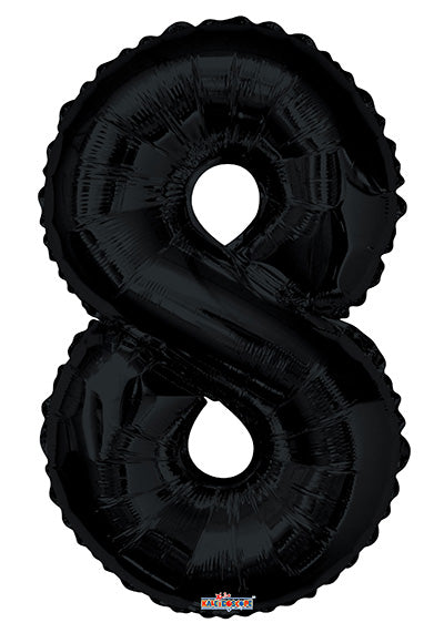 34" Numeral Balloon - Black, 1ct
