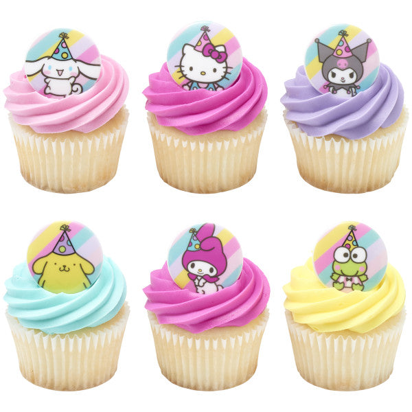 Hello Kitty® and Friends It's a Celebration Cupcake Rings 12 ct
