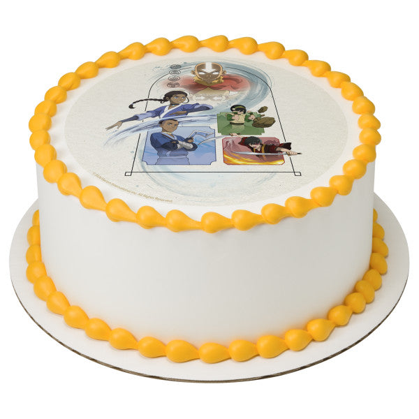 Avatar: The Last Airbender Team Avatar Edible Cake Topper Image