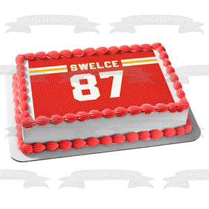 SWELCE Jersey Edible Cake Topper Image ABPID57773