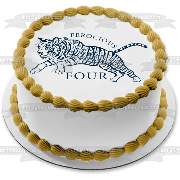 Ferocious Four Edible Cake Topper Image ABPID57782