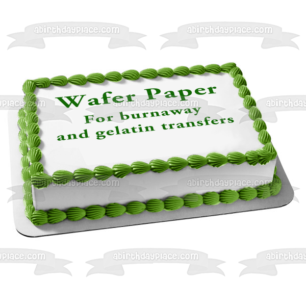 Wafer Paper - Edible Cake Topper Image