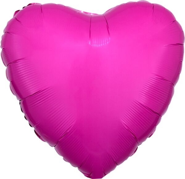 Bright Bubblegum Pink Heart 17" Foil Balloon, 1ct