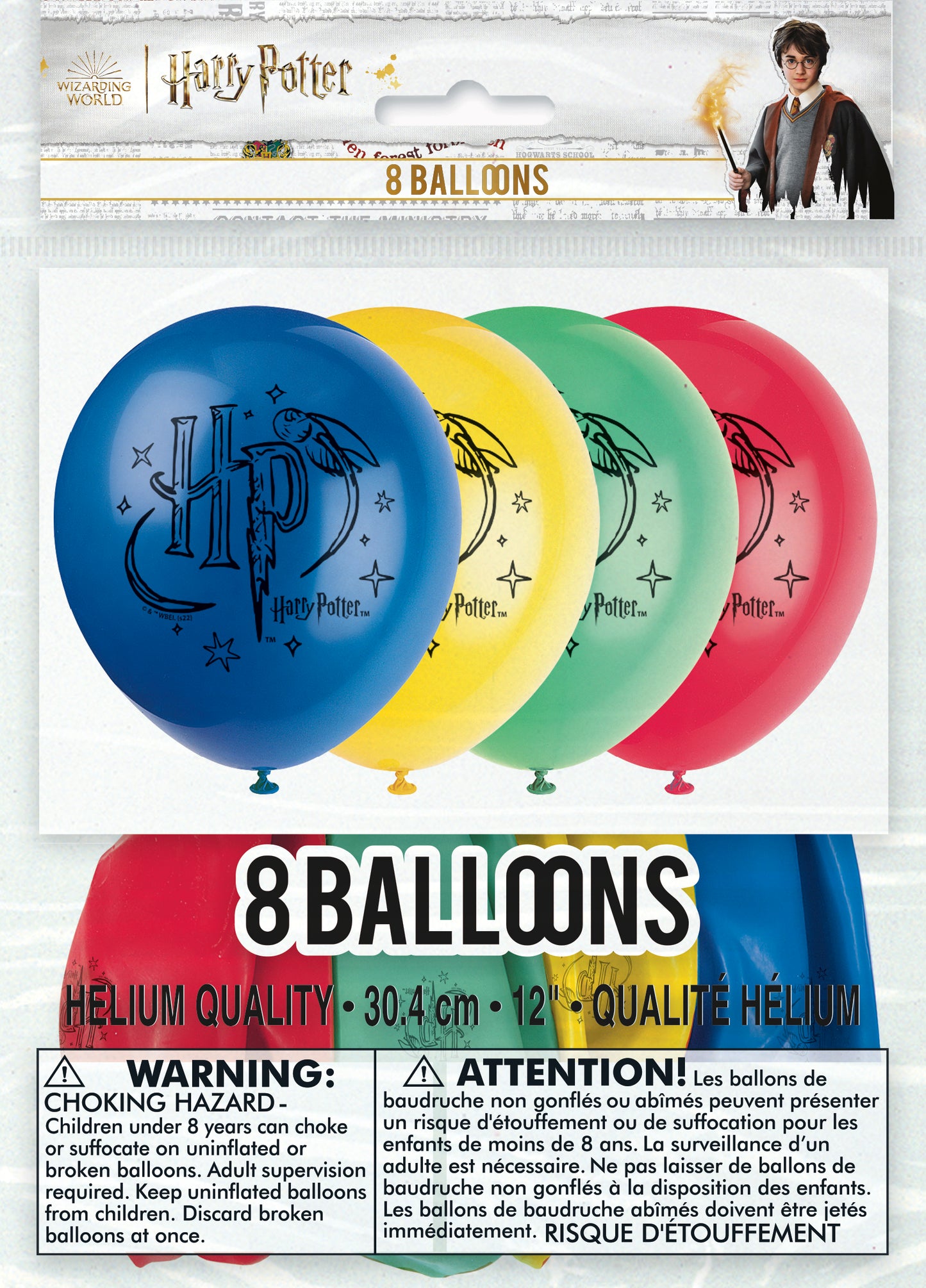 Globos de látex de Harry Potter de 12", 8 unidades