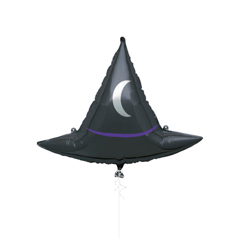 Witch Hat Giant Shaped 25" Foil Balloon, 1ct