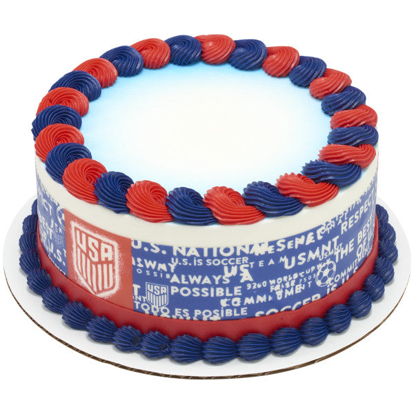 U.S. Soccer The Best of U.S. Edible Cake Topper Image Strips 3ct