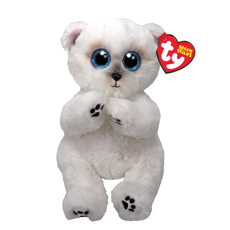Wuzzy White Bear TY