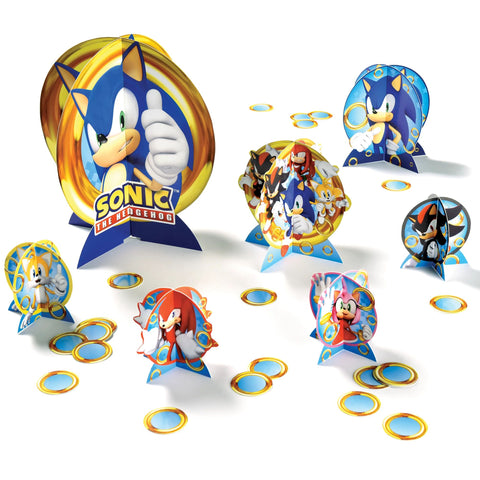 Sonic the Hedgehog Running and a Blue Background Edible Cake Topper Im – A  Birthday Place