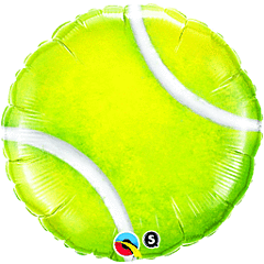 Tennis Ball 18" Round Foil Balloon, 1ct