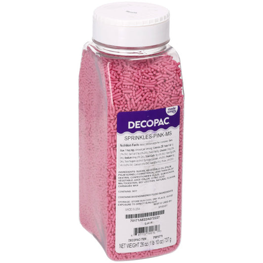 Pink - Made Simply  Sprinkles 26oz