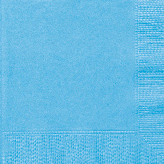Powder Blue Solid Beverage Napkins, 20ct