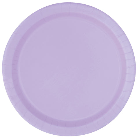 Lavender Solid Round 7" Dessert Plates, 8ct