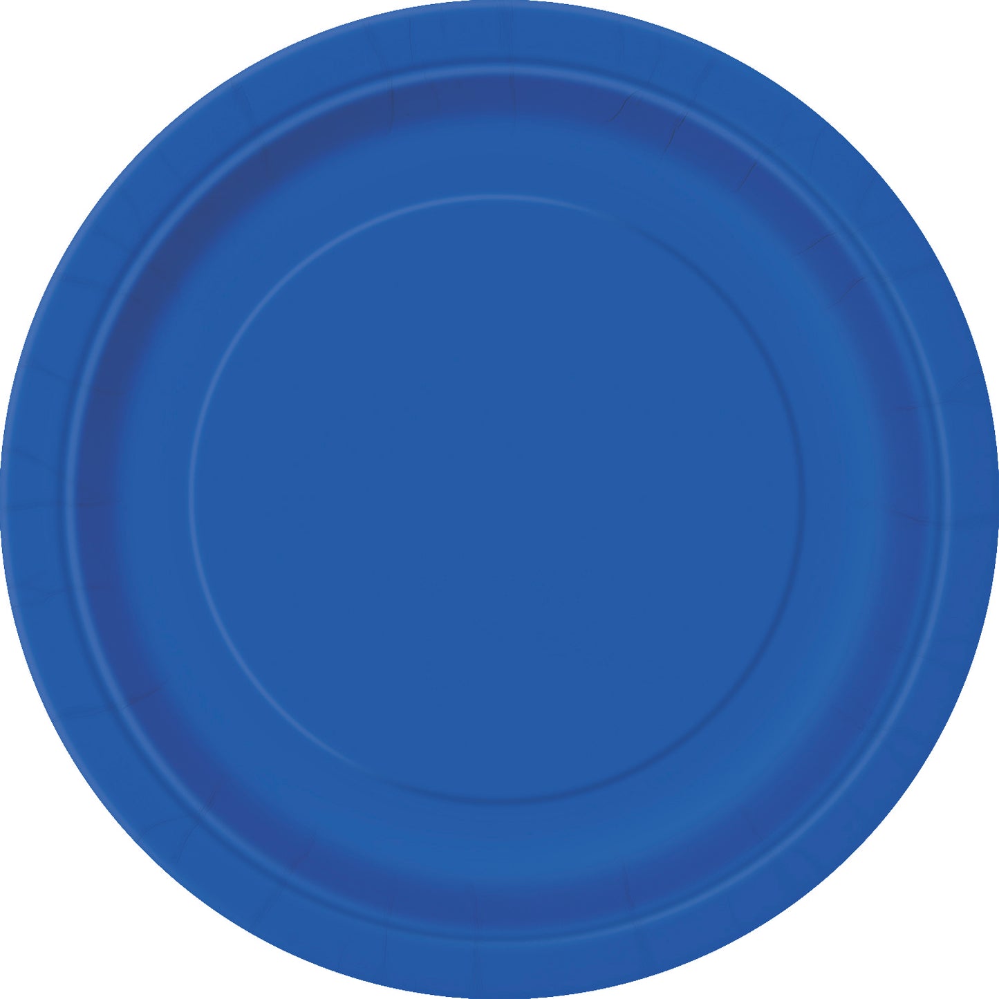 Royal Blue Solid Round 7" Dessert Plates, 8ct