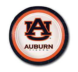 Auburn University 7" Round Plates, 12ct