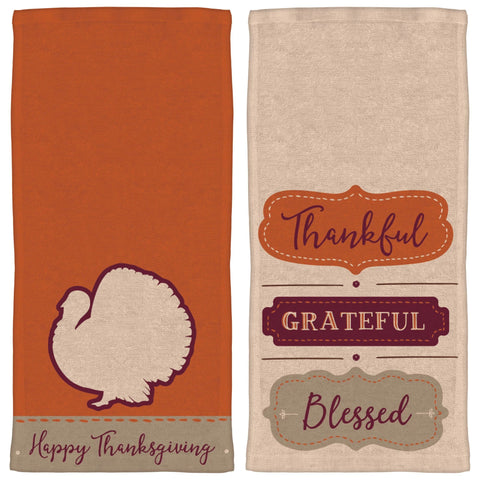 Thanksgiving Dish Towels, 2 pack