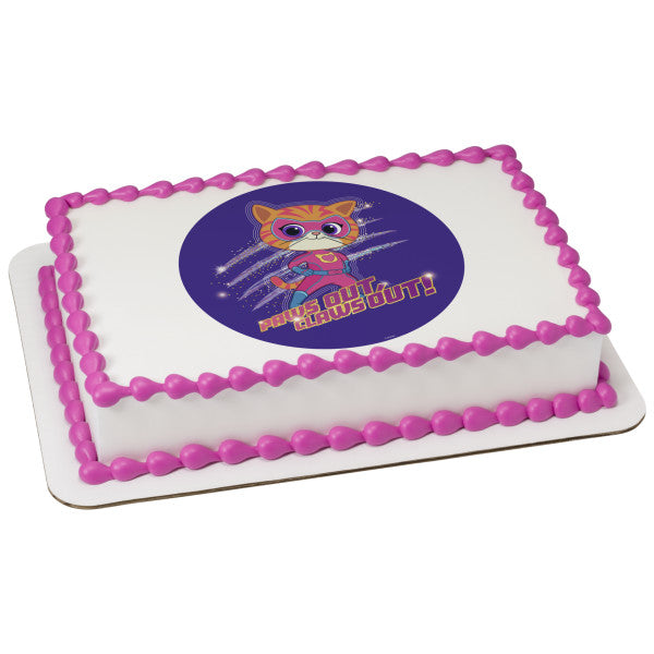 Disney Jr. Super Kitties Paws Out, Claws Out! Edible Cake Topper Image